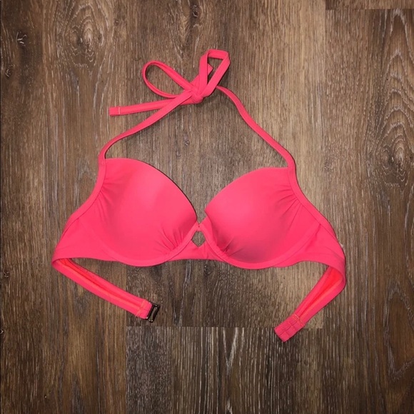 coral bikini top